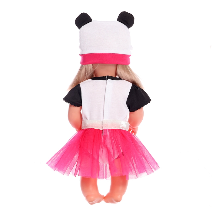 Одежда для пупсов «Панда», боди, юбочка и шапочка Одежда для пупсов «Панда», боди, юбочка и шапочка