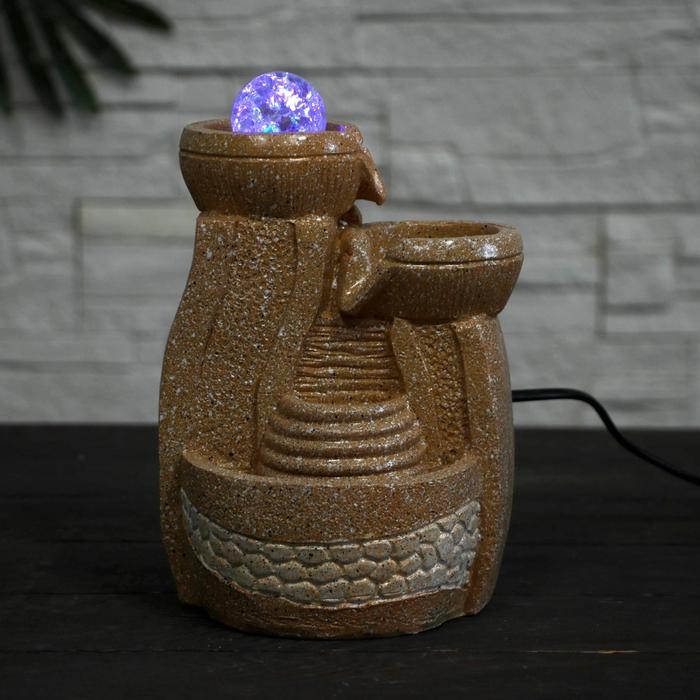 Фонтан Фонтан "Николь" ступеньки, 13х20 см (с подсветкой)