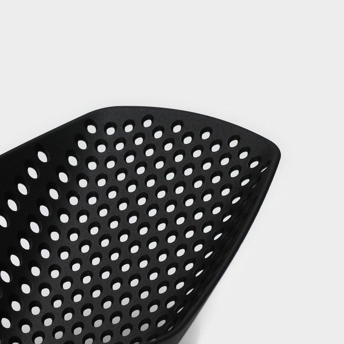 Шумовка-совок Доляна Pronto, цвет белый, чёрный Шумовка-совок Доляна Pronto, цвет белый, чёрный