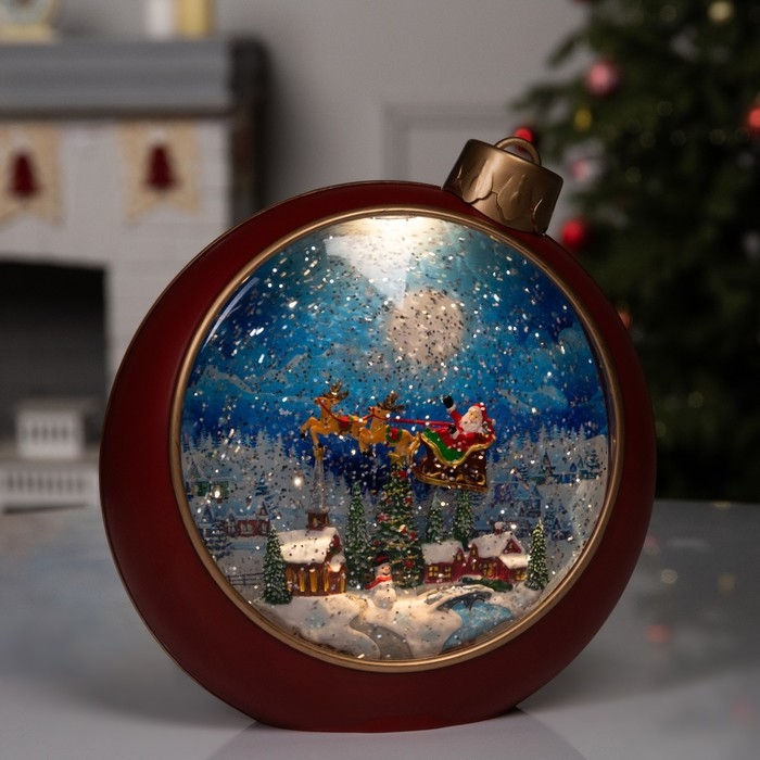 Фигура светодиодная «Ночные огни», 20.9х21.3х8.5 см, музыка, батарейки ААх3 (не в комплекте), USB, свечение тёплое белое Фигура светодиодная «Ночные огни», 20.9х21.3х8.5 см, музыка, батарейки ААх3 (не в комплекте), USB, свечение тёплое белое