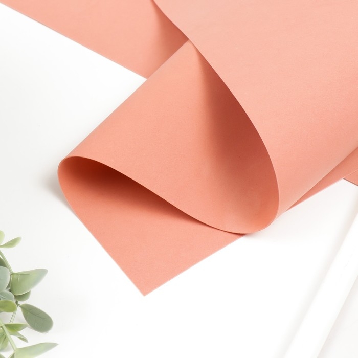 Фоамиран иранский 0,8-1 мм (коралл) МИКС 60х70 см Фоамиран иранский 0,8-1 мм (коралл) МИКС 60х70 см