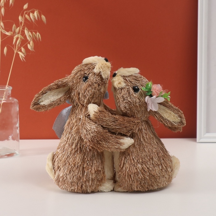 Декор Декор "Два зайчика обнимаются" 12х24х25 см