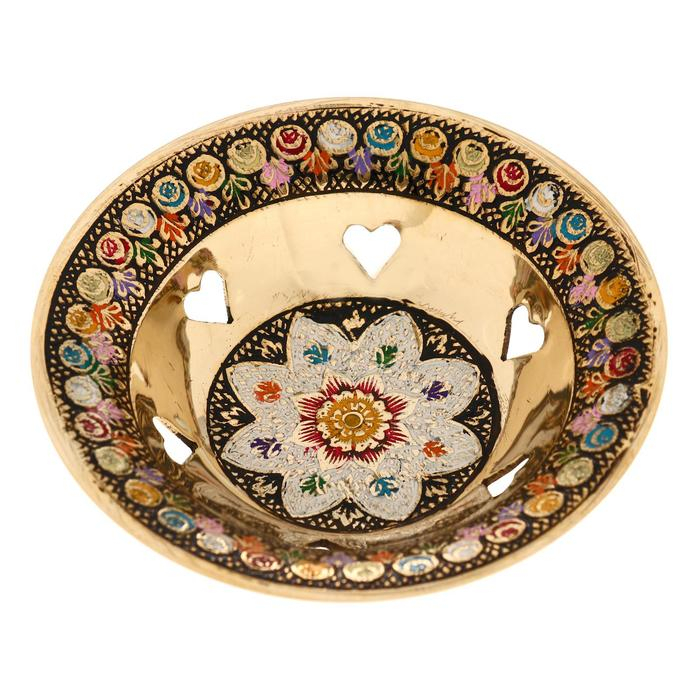 Блюдо латунь Блюдо латунь "Красота" 10х10х3 см