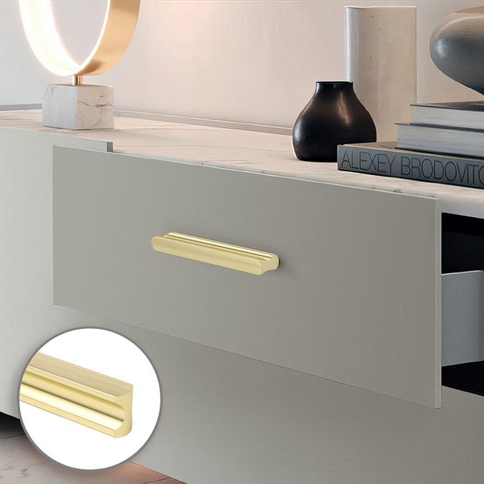 Ручка-скоба CAPPIO RSC022, алюминий, м/о 160 мм, цвет сатиновое золото Ручка-скоба CAPPIO RSC022, алюминий, м/о 160 мм, цвет сатиновое золото