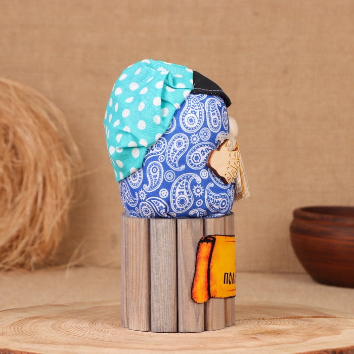 Домовой Фома Домовой Фома "Дом-полная чаша", на бочке, 19х11х10 см