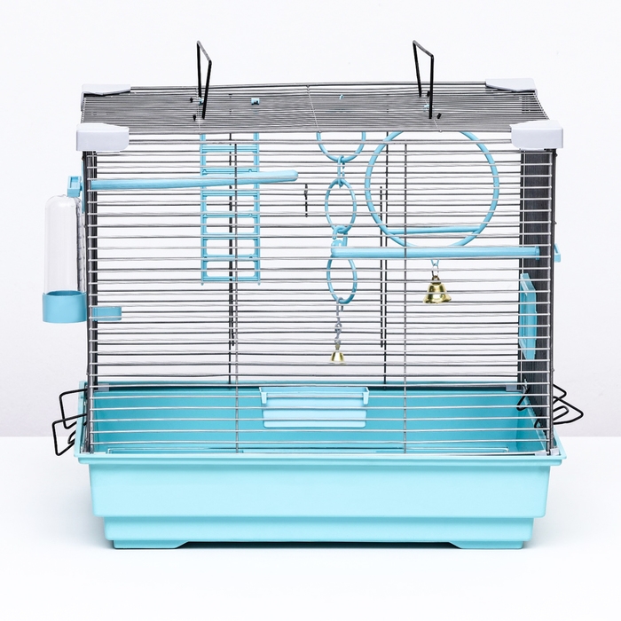 Клетка для птиц Клетка для птиц "Пижон" №100, разборная, 42 х 30 х 37см (укомплект.) бирюзовая