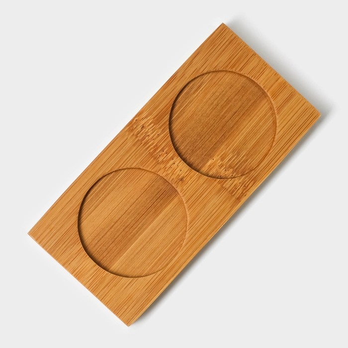 Набор керамический для специй на деревянной подставке BellaTenero «Камни», 2 предмета: солонка 30 мл, перечница 30 мл, цвет белый и чёрный Набор керамический для специй на деревянной подставке BellaTenero «Камни», 2 предмета: солонка 30 мл, перечница 30 мл, цвет белый и чёрный