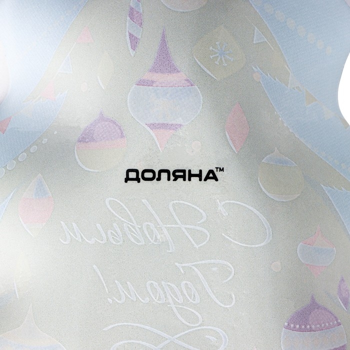 Блюдо стеклянное сервировочное Доляна «Ёлочка с подарками», 17,7×18,5×3,5 см Блюдо стеклянное сервировочное Доляна «Ёлочка с подарками», 17,7×18,5×3,5 см