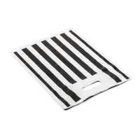 Пакет полиэтиленовый с вырубной усиленной ручкой, ЧБ 30&times;40 см, 50 мкм