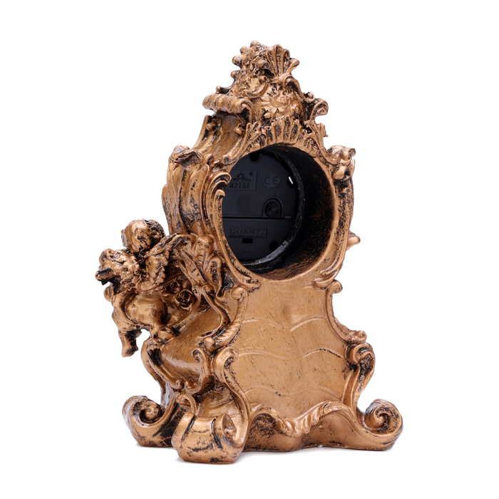 Часы настольные интерьерные на батарейках Часы настольные интерьерные на батарейках "Дуэт ангелов", 13 х 10 х 20.5 см, d-5.5 см