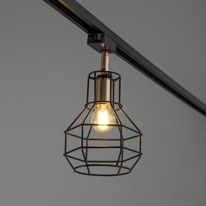 Светильник трековый Светильник трековый "Ортико" Е14 40Вт черный 20х14х13см