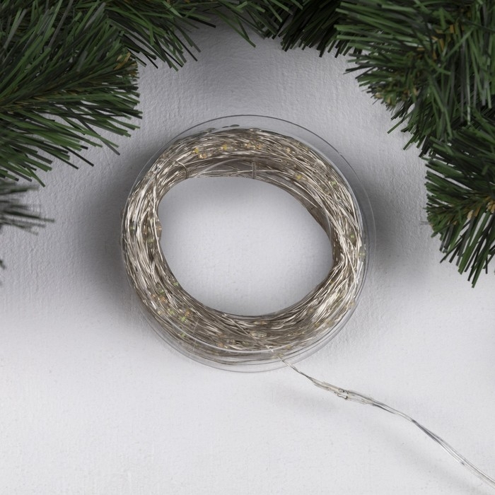 Гирлянда «Нить» 50 м роса, IP44, серебристая нить, 500 LED, свечение мульти, 8 режимов, 31 В Гирлянда «Нить» 50 м роса, IP44, серебристая нить, 500 LED, свечение мульти, 8 режимов, 31 В