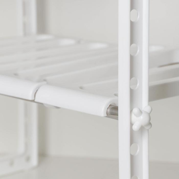 Полка под раковину раздвижная, 26×50(70)×38 см, цвет белый