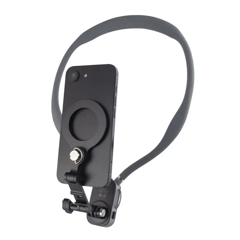 Крепление на шею для смартфона и экшн-камеры K31 Hoco черный с серым