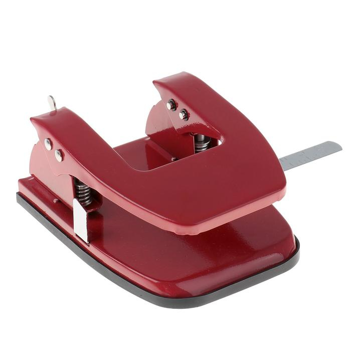 Дырокол на 30 листов, большой, металлический, с металлической линейкой Дырокол на 30 листов, большой, металлический, с металлической линейкой