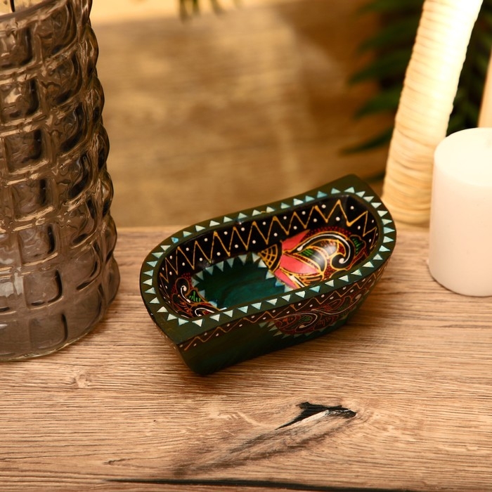 Блюдо Блюдо "Ломбок стайл" дерево 15х10х5 см