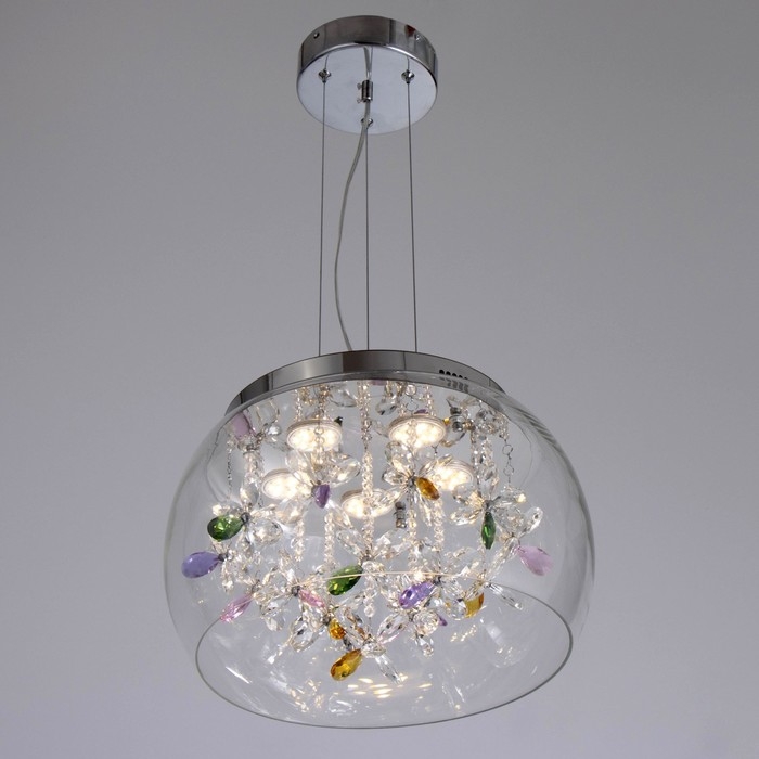 Люстра с ПДУ Люстра с ПДУ "Сифора" LED 50Вт 3000-6000К золото 40х40х23 см BayerLux