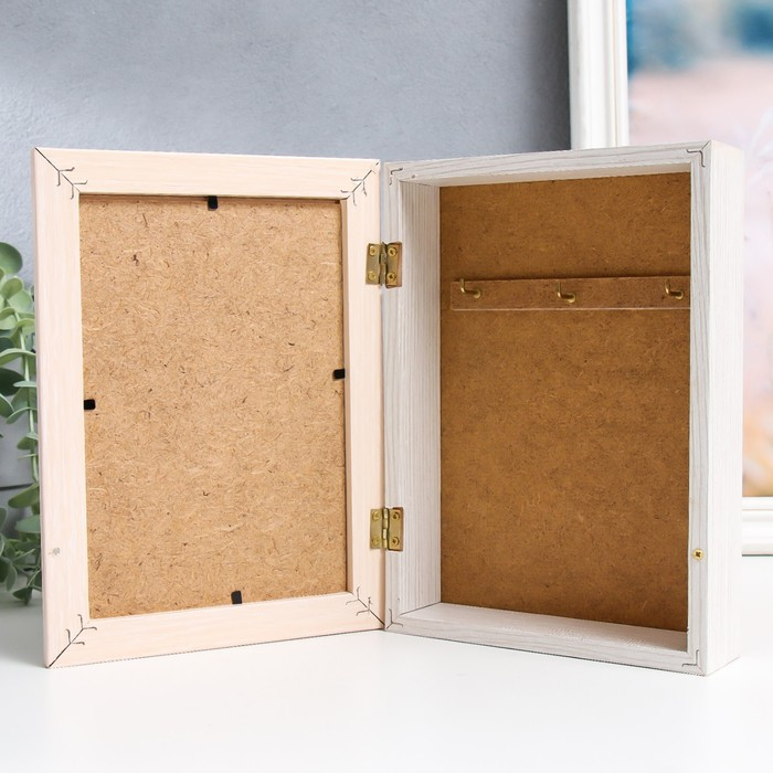 Ключница Ключница "Вензеля" 15х21 см молочный дуб МИКС