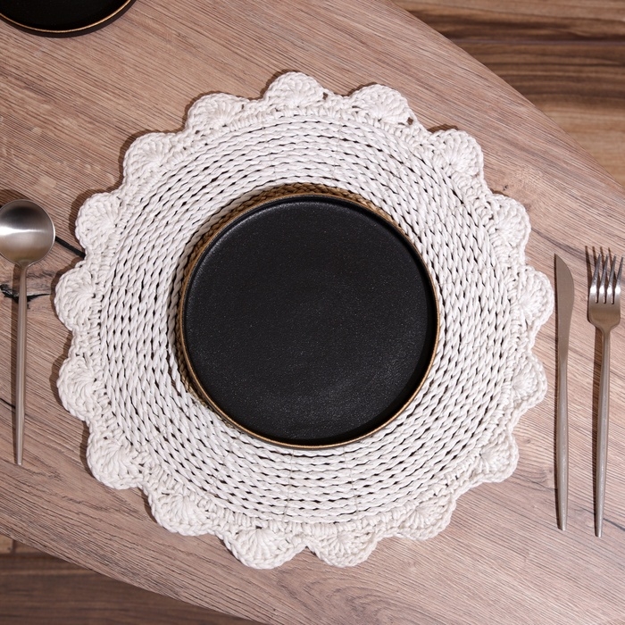 Коврик плетёный круглый 35 см Коврик плетёный круглый 35 см