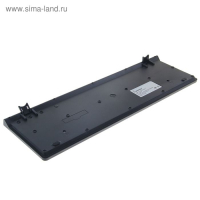 Клавиатура Smartbuy 206 Slim, проводная, мембранная, 104 клавиши, USB, чёрная