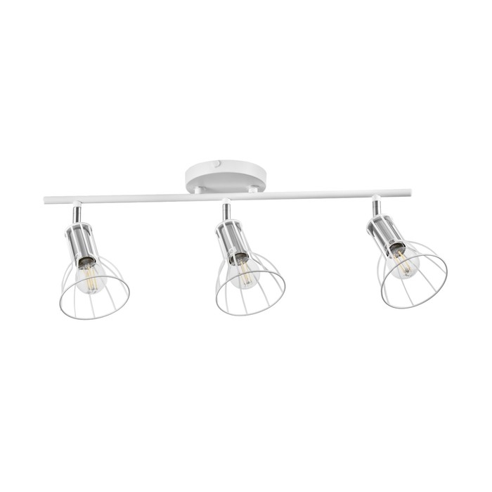Светильник Светильник "Бостон" 3х60Вт Е14 белый/хром