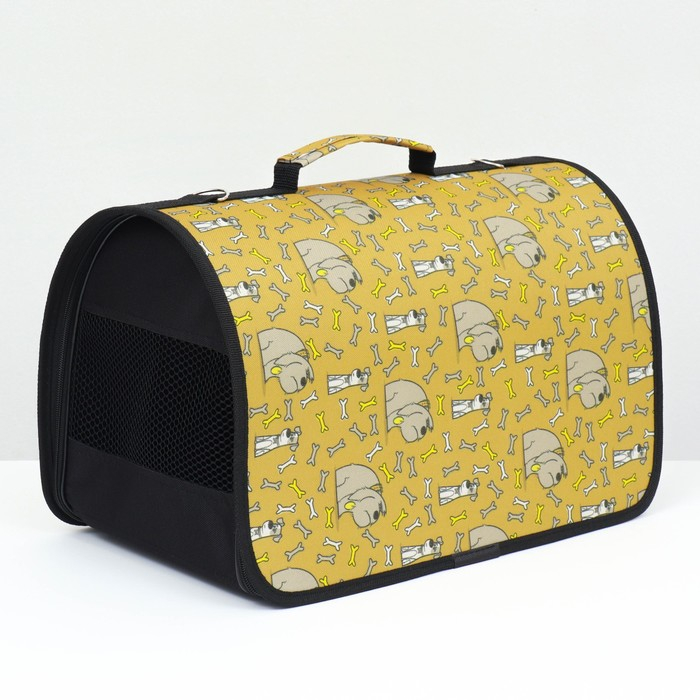 Сумка - переноскара для животных, каркасная, ПВХ, 40 х 25 х 26 см, микс цветов Сумка - переноскара для животных, каркасная, ПВХ, 40 х 25 х 26 см, микс цветов