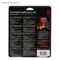 Наушники Defender Warhead G-120, игровые, полноразмерные, микрофон, 3.5мм, 2 м,черно-красные