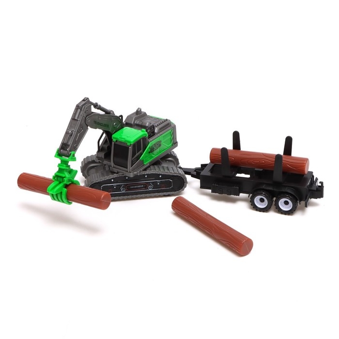 Экскаватор инерционный «Стройка», с прицепом, МИКС Экскаватор инерционный «Стройка», с прицепом, МИКС