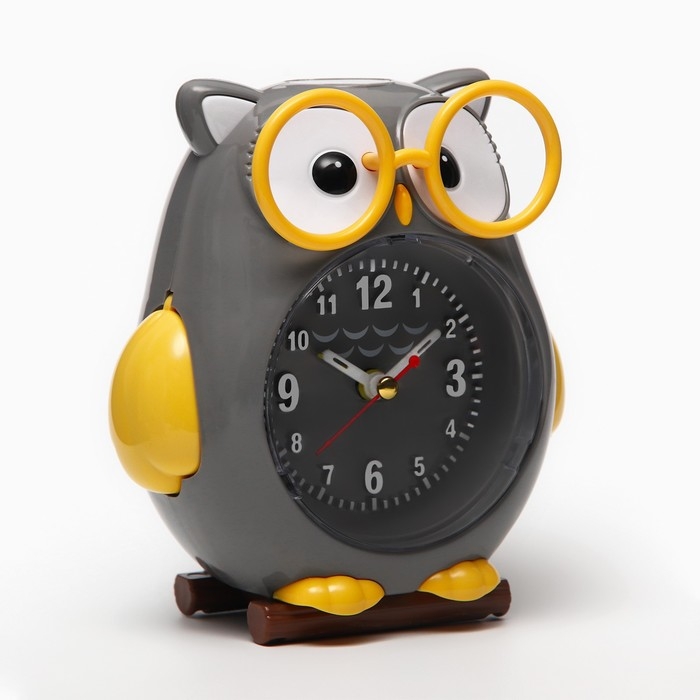 Часы - будильник настольные Часы - будильник настольные "Сова", дискретный ход, циферблат d-7.5 см, 13 х 11 см, 2AА