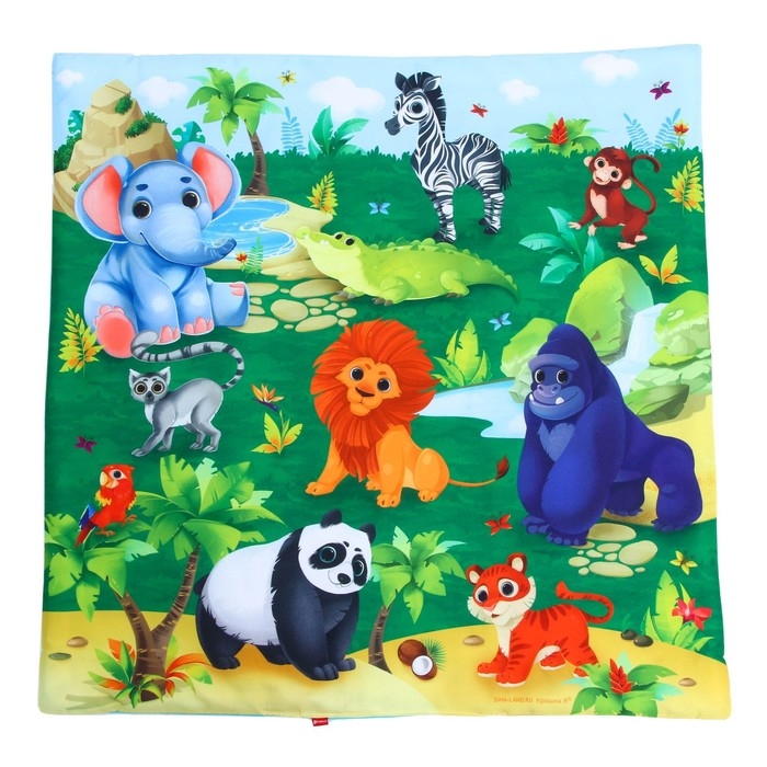 Развивающий коврик с дугами «Африка», 85х85 см, Крошка Я Развивающий коврик с дугами «Африка», 85х85 см, Крошка Я