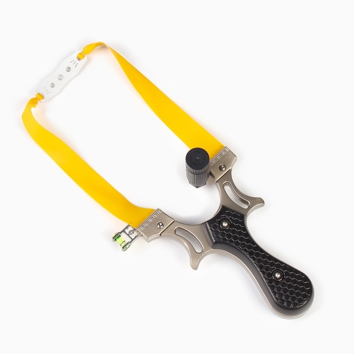 Рогатка спортивная Рогатка спортивная "Стрелок" с уровнем, прицелом и жугтом для стрел, металл, 12 см