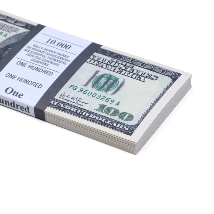 Пачка купюр Пачка купюр "100 долларов" старого образца,зеленый цвет