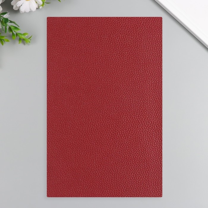 Лист для творчества иск.кожа Лист для творчества иск.кожа "Рисунок Личи" бордо лист 33х20 см толщина 1 мм