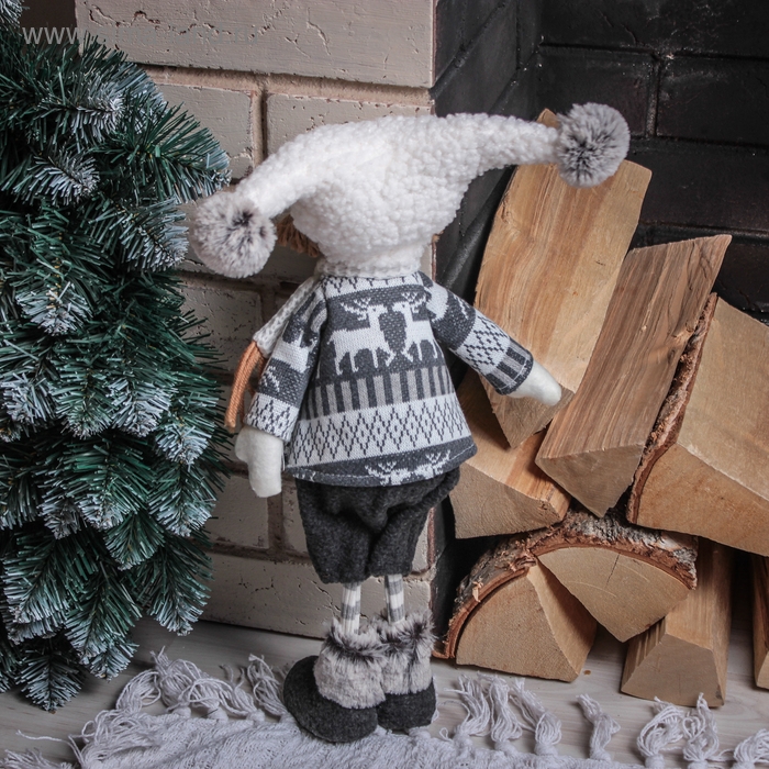 Кукла интерьерная Кукла интерьерная "Мальчик в кофточке" 38 см