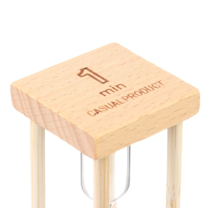 Песочные часы Песочные часы "Африн", на 1 минуту, 8.5 х 4 см, белый песок