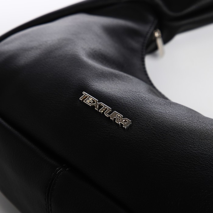 Сумка женская TEXTURA, багет, маленький размер, цвет чёрный Сумка женская TEXTURA, багет, маленький размер, цвет чёрный