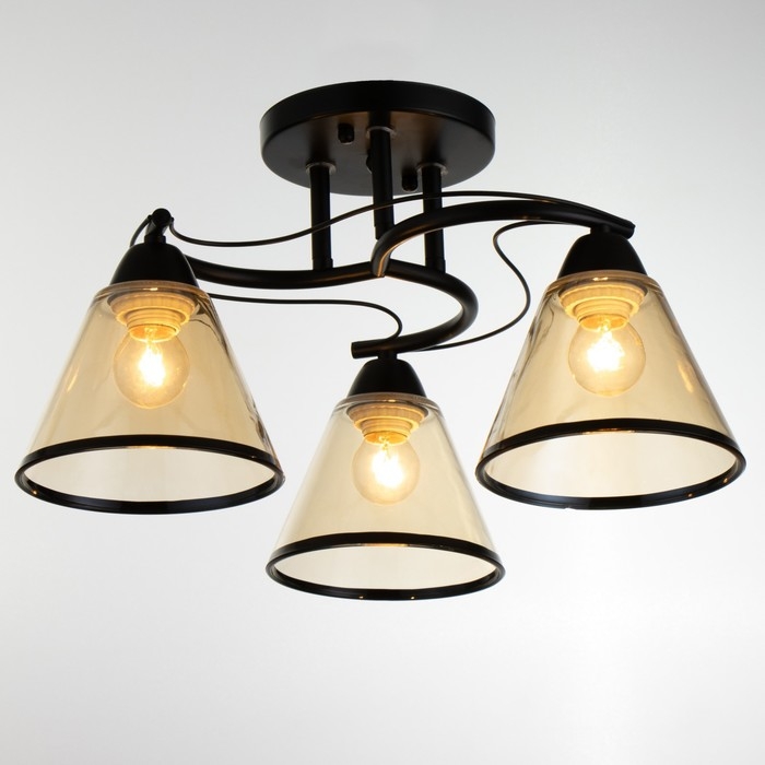 Люстра Люстра "Эдотт" 3хЕ27 40Вт черный 43х43х25 см BayerLux