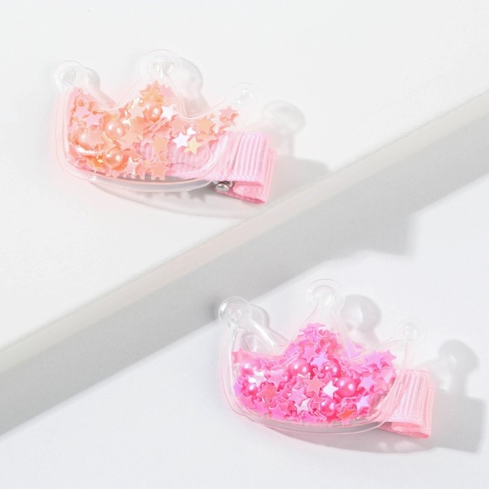 Заколки для волос Princess , 2 шт. (шейкер) Заколки для волос Princess , 2 шт. (шейкер)