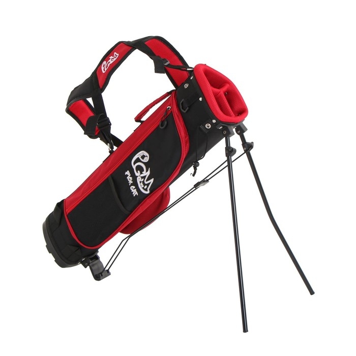 Сумка для гольфа PGM, для клюшек, детская , черно-красная Сумка для гольфа PGM, для клюшек, детская , черно-красная