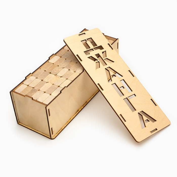 Падающая башня дженга, настольная игра  Падающая башня дженга, настольная игра "Люкс", 54 бруска, брусок 7 х 2.5 х 1 см