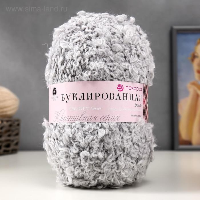Пряжа Пряжа "Буклированная" 30% мохер,20% шерсть,50% акрил 220м/200гр (08-Св.Серый)