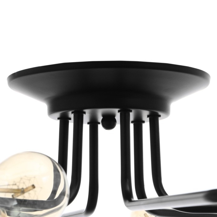 Люстра Люстра "Клауд" 6х40Вт E27 черный 82х82х16 см BayerLux