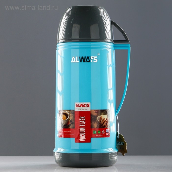 Термос 1 л, со стеклянной колбой, сохраняет тепло 10 ч, микс Термос 1 л, со стеклянной колбой, сохраняет тепло 10 ч, микс