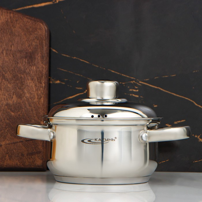 Кастрюля «Гретта», 1 л, d=14 см, капсульное дно, индукция