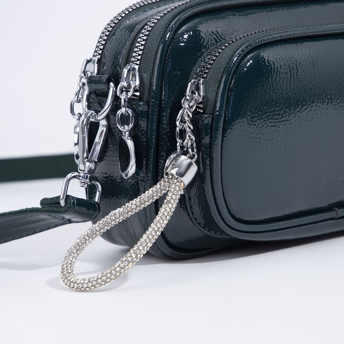 Сумка кросс-боди на молнии, цвет зелёный Сумка кросс-боди на молнии, цвет зелёный