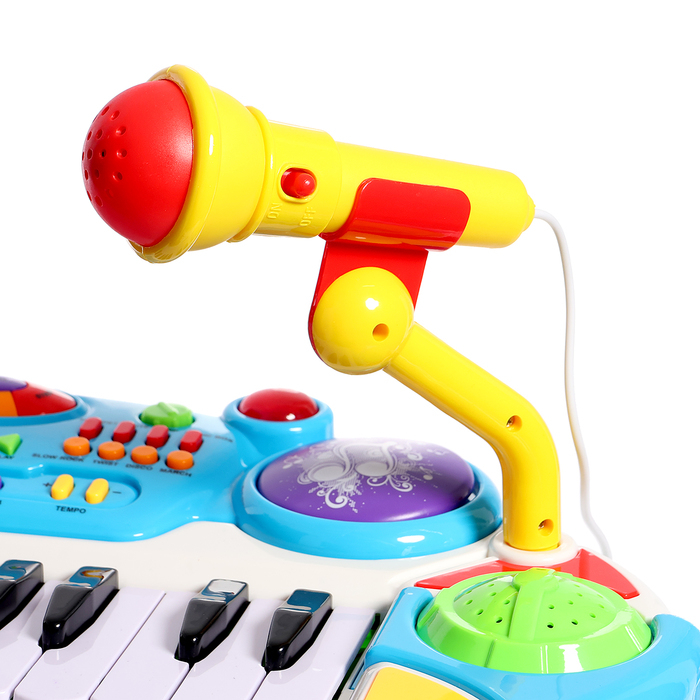 Напольный синтезатор «Лучший музыкант», со стульчиком и микрофоном