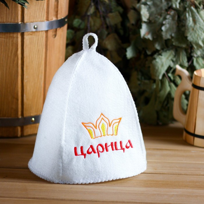 Набор для бани  Набор для бани "Царица" шапка, коврик, рукавица