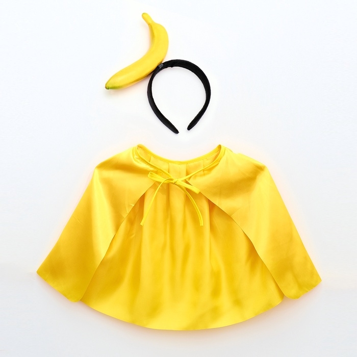 Карнавальный набор «Жёлтый банан»: накидка, ободок Карнавальный набор «Жёлтый банан»: накидка, ободок