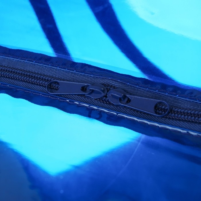 Сумка в роддом, размер 30х50х25 см, цветной ПВХ, цвет прозрачный/синий, Mum&Baby Сумка в роддом, размер 30х50х25 см, цветной ПВХ, цвет прозрачный/синий, Mum&Baby