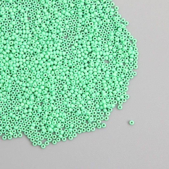 Бисер стекло 12/0  Бисер стекло 12/0 "Бирюзовый" ровный №680 450 гр